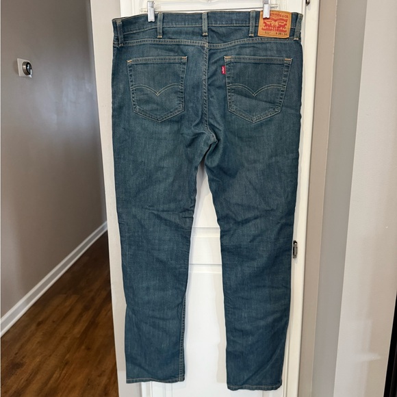 Levi's Straight Fit Denim Jeans in Blue - Picture 2 of 4
